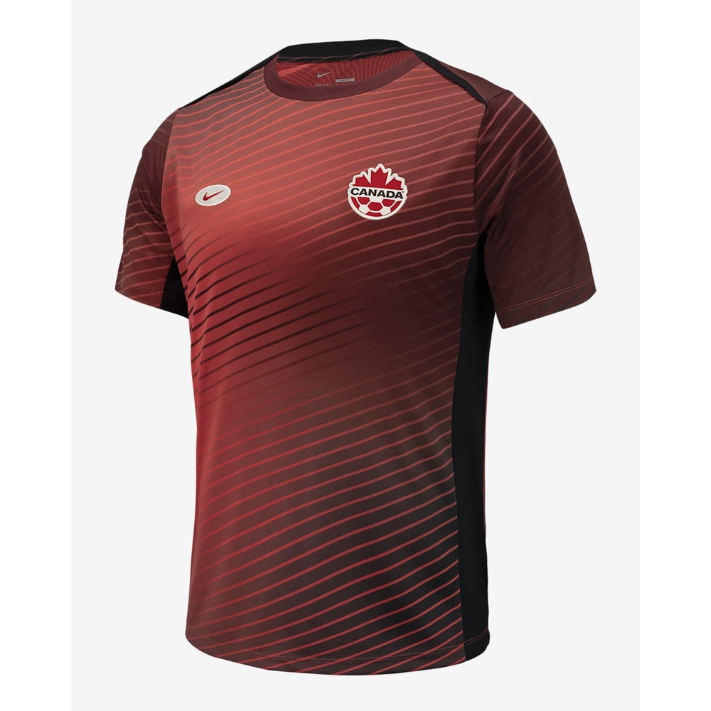 Canada Team Red Nike Dri Fit Soccer Football Jersey Shirt Short Sleeve Sz M